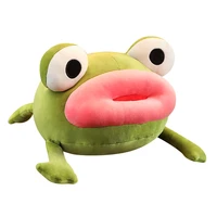 super cute big red lips frog lovely cartoon animal pillow plush toys frog stuffed toys for children gifts