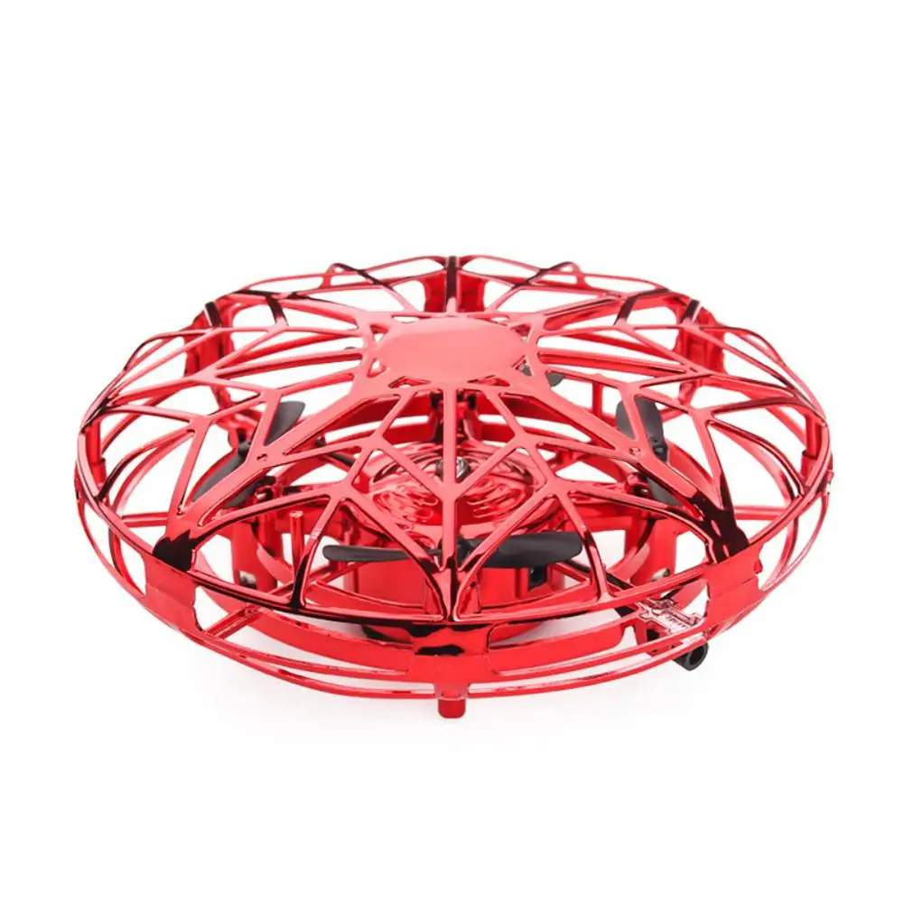 C Quadcopter Drone Toy Mini Gesture UFO Sensing Four-axis UAV Aircraft Touch Control Floating Intelligent Induction Airplane Model - Цвет: C