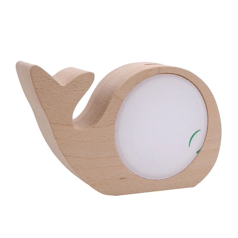 Прозрачная деревянная коробка банка для хранения монет милое животное сменная