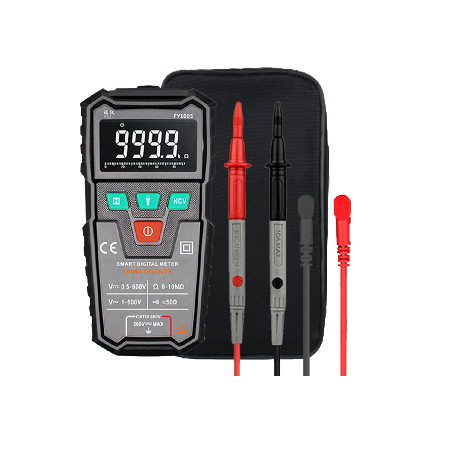 Цифровой мультиметр FUYI FY108S 9999 отсчетов True RMS автоматический Мини Универсальный