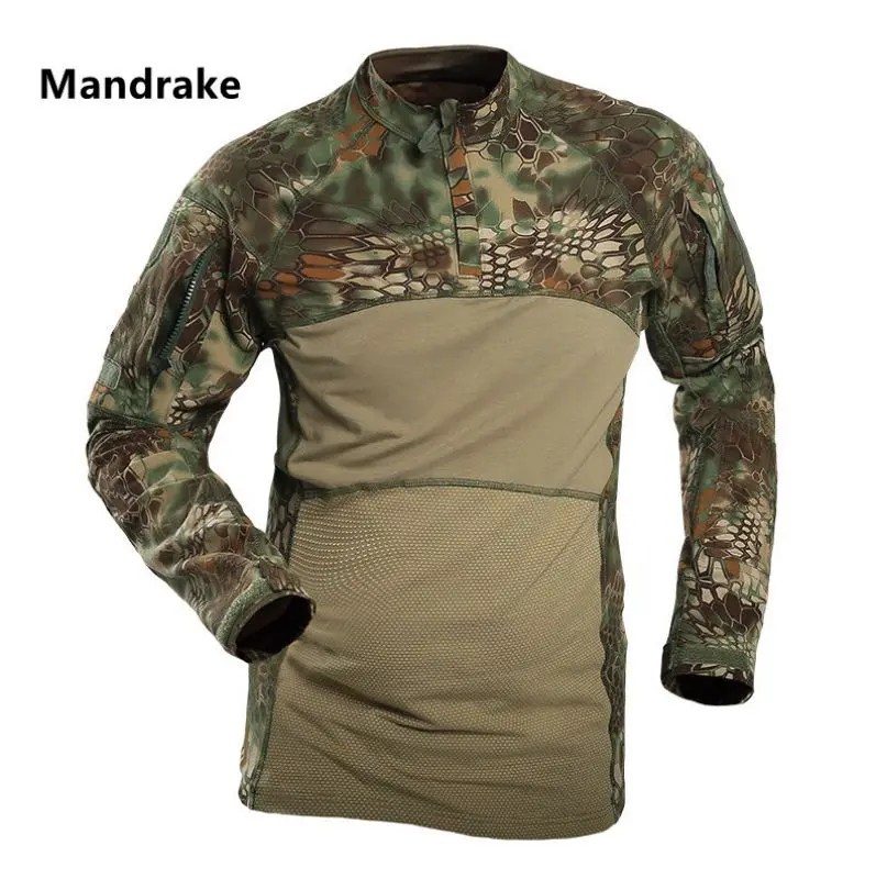 

2021 New Multicam Camouflage Combat Shirt Military Tactical Outdoor Gear Airsoft Hunting Fishing Camping For Men Army Police