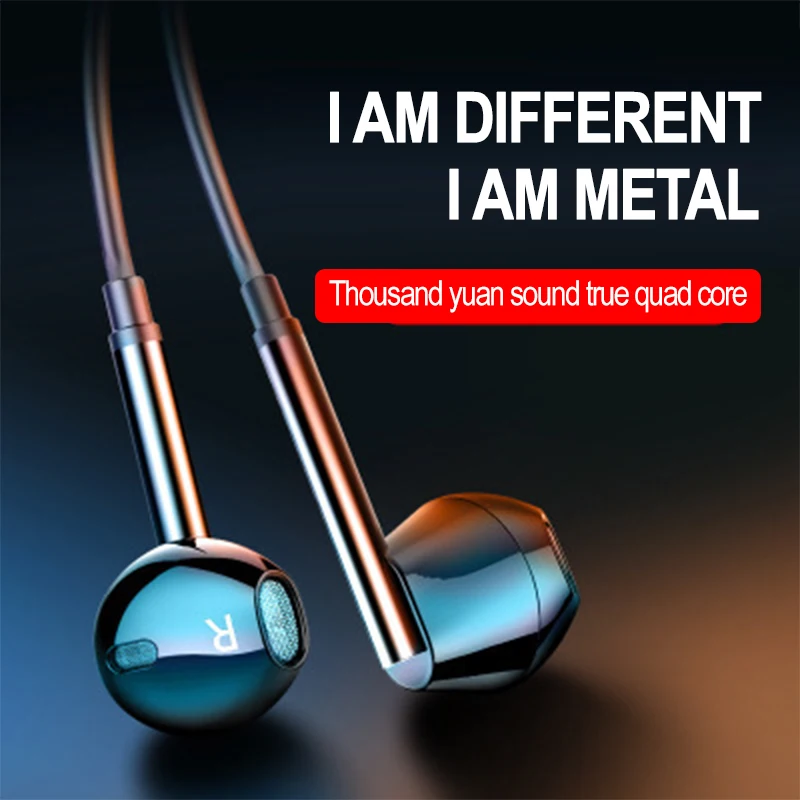 Проводные наушники M15 спортивные супер бас 3 5 мм вкладыши с микрофоном Прямая