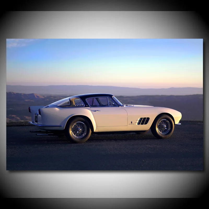 Ferraris 375 MM Coupe Old Retro Classic Vintage Car Wall Art Posters and Prints Modern Canvas Paintings for Living Room Decor | Дом и сад