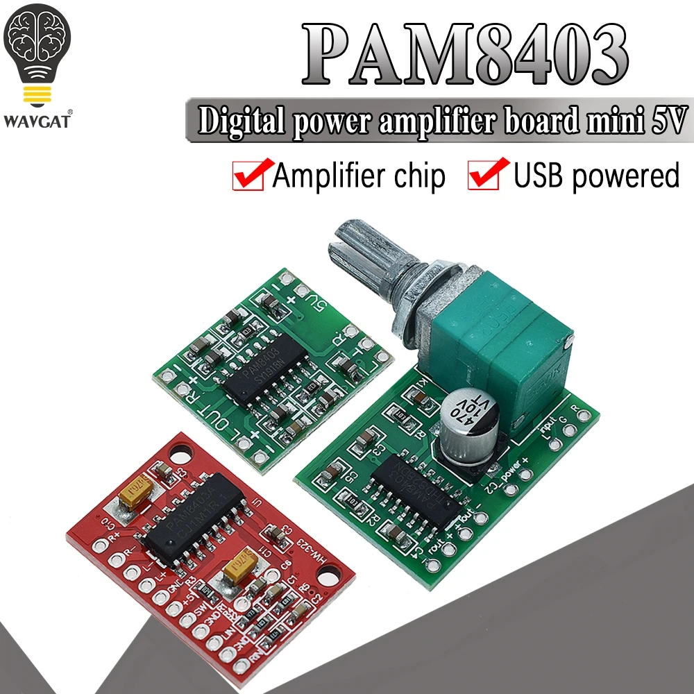 Плата усилителя мощности PAM8403 2*3 Вт 2 5 В USB|usb usb|usb 3usb |