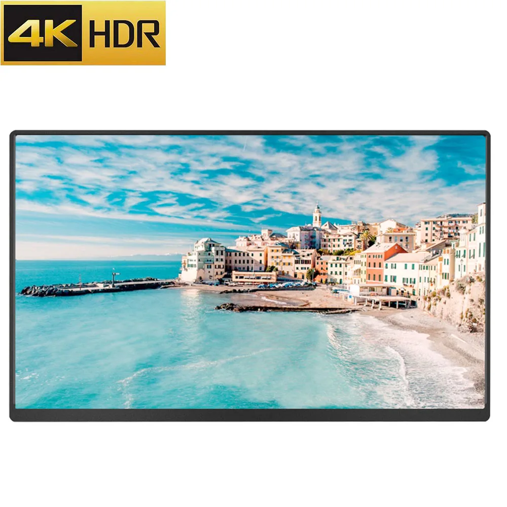 Игровой монитор с тонкой рамкой 15 6 дюйма 4k HDR для PS4 XBOX Switch 800 ГГц светильник легкий