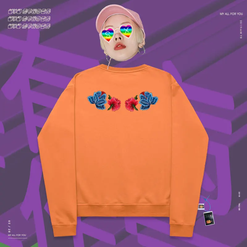 Пуловер с круглым вырезом и принтом в стиле рэп уличная одежда moletom китайская