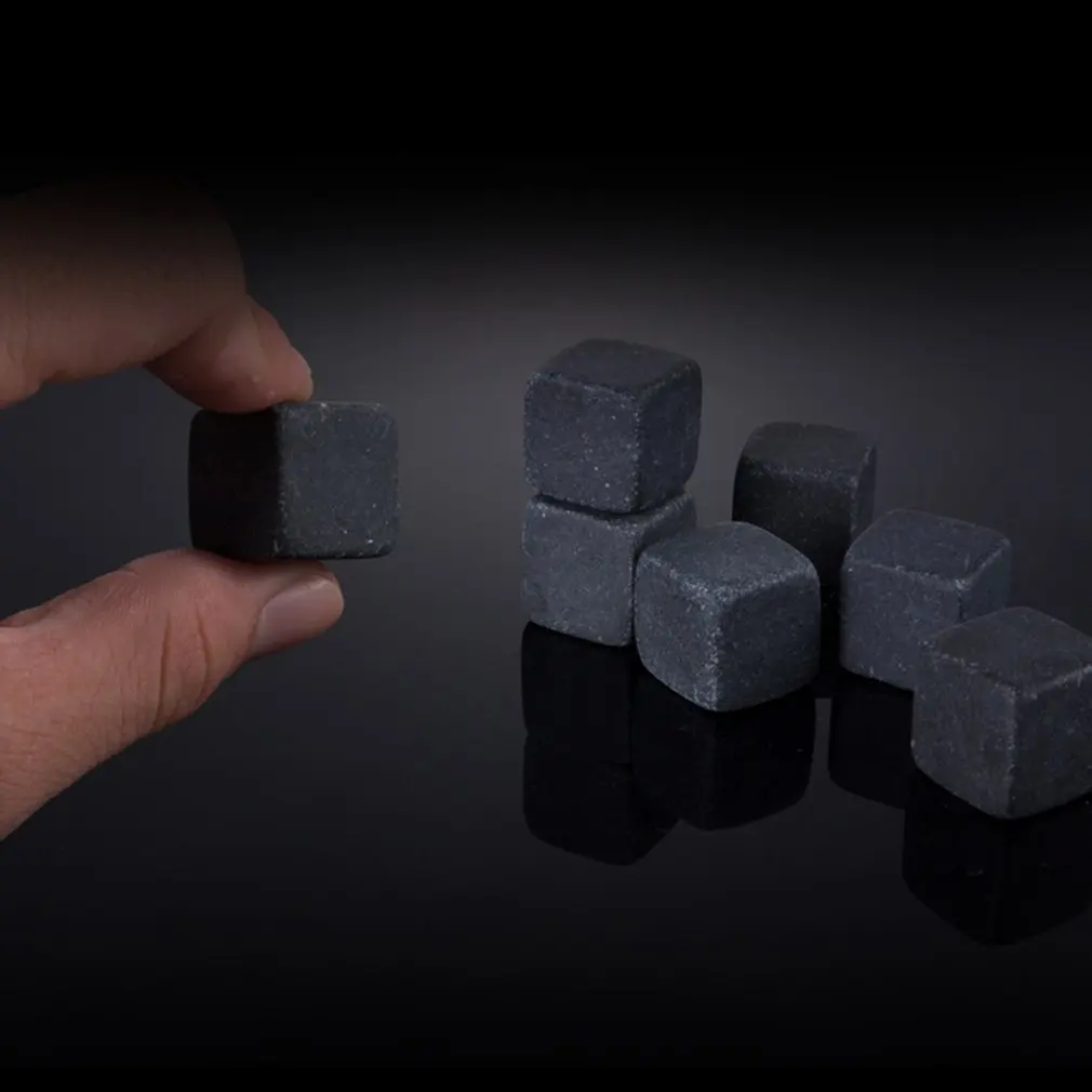 

Ice Cubes Whiskey Wine Stone Reusable Beverage Cooler Ice Wine Stone Granite Ice Cubes Bar Accessories