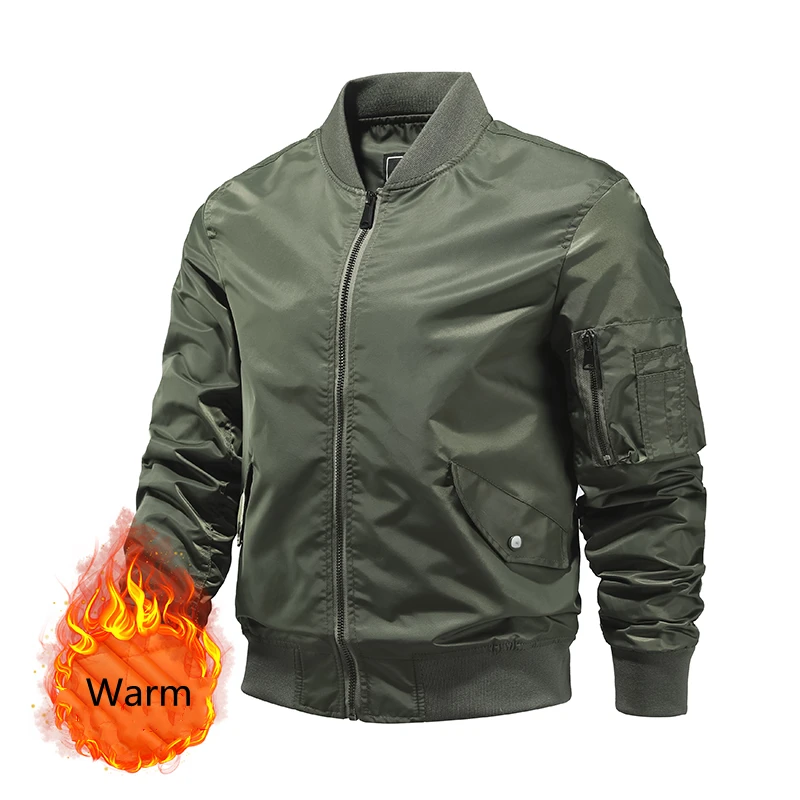 

Winter Men Military Tactical Army MA1 Flight Bomber Jacket Male Baseball Varsity College Pilot Air Force Waterproof Coat for Men