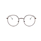 Модные дизайнерские металлические женские очки в оправе, круглые прозрачные линзы, классические очки для мужчин по рецепту в стиле ретро