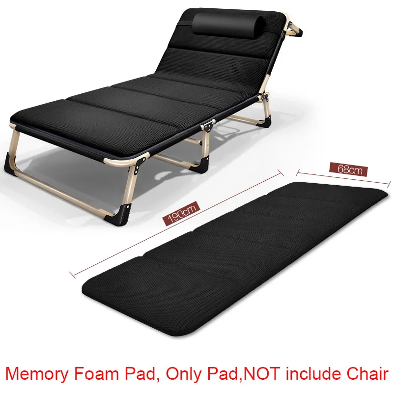 

Korea Free ! Noon Rest Folding Pad For Chair Portable Soft Padding Memory Foam Cushion Chaise Lounge Widening Foldable Padded