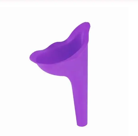 purple Дизайн женский писсуар для путешествий на открытом воздухе кемпинга мягкое Силиконовое устройство для мочеиспускания стоящее& мочиться женский писсуар Туалет - Цвет: purple