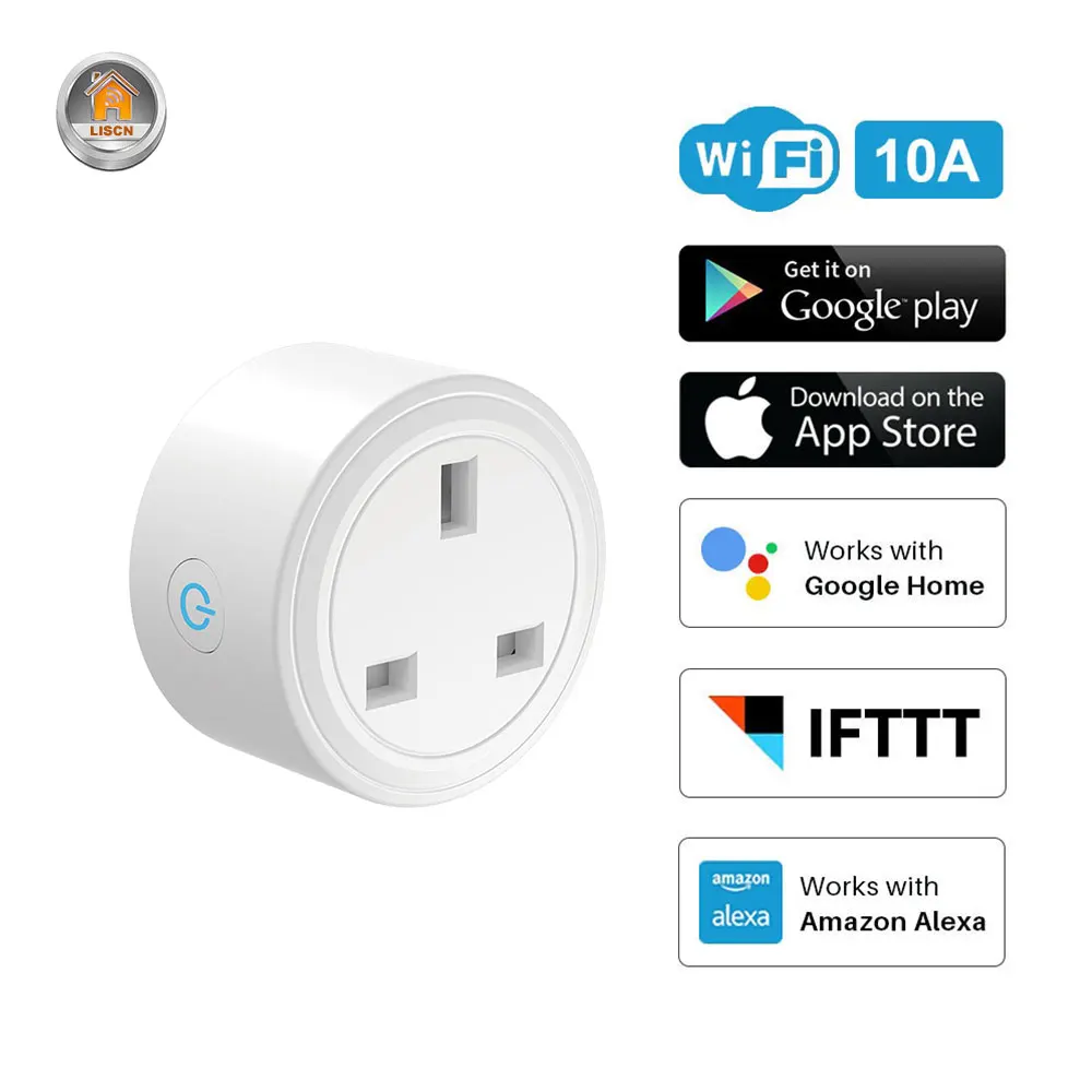 Умная розетка с таймером 16 А Wi Fi 240 В|Электрические розетки| |