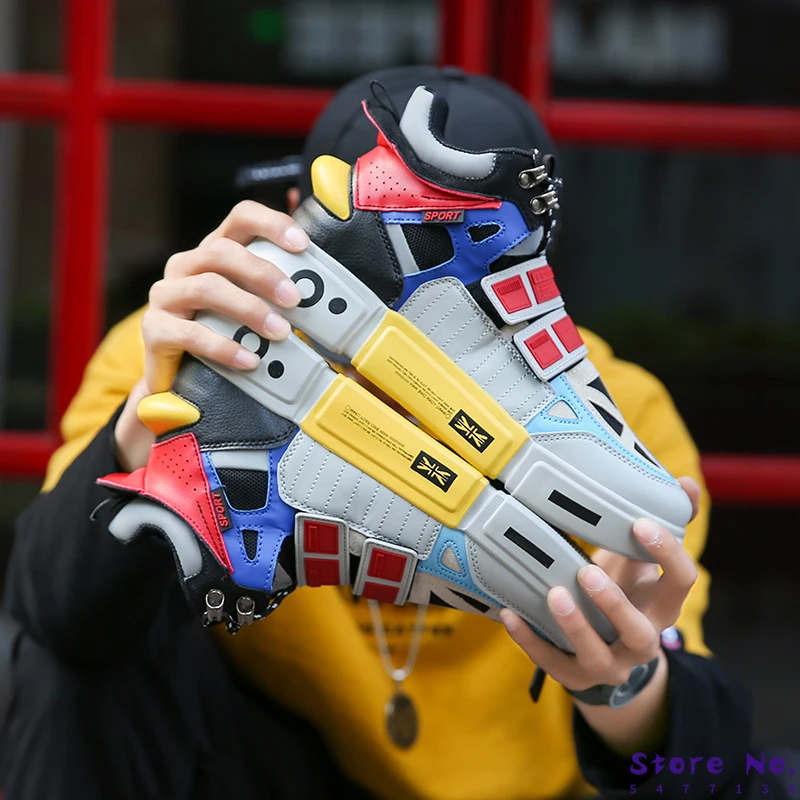 

Spring Casual Shoes Men Fashion Stretch Fabric Sneakers Walking Footwear Breathable Mixed Color Men Shoes