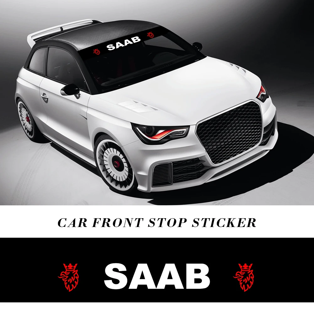 

1PC Car Front Window Glass Sunshade And Windshield Vinyl Sticker Car Stlying For SAAB 9-3 93 9-5 9 3 9000 5 Auto Accessories