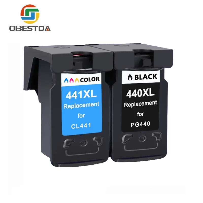 440XL 441XL Obestda PG 440 CL 441 Заправляемый картридж с чернилами Замена для Canon PG440 CL441 440XL 441XL для принтера 4280 MX438 518 378 MX438 - Цвет: 440XL 441XL