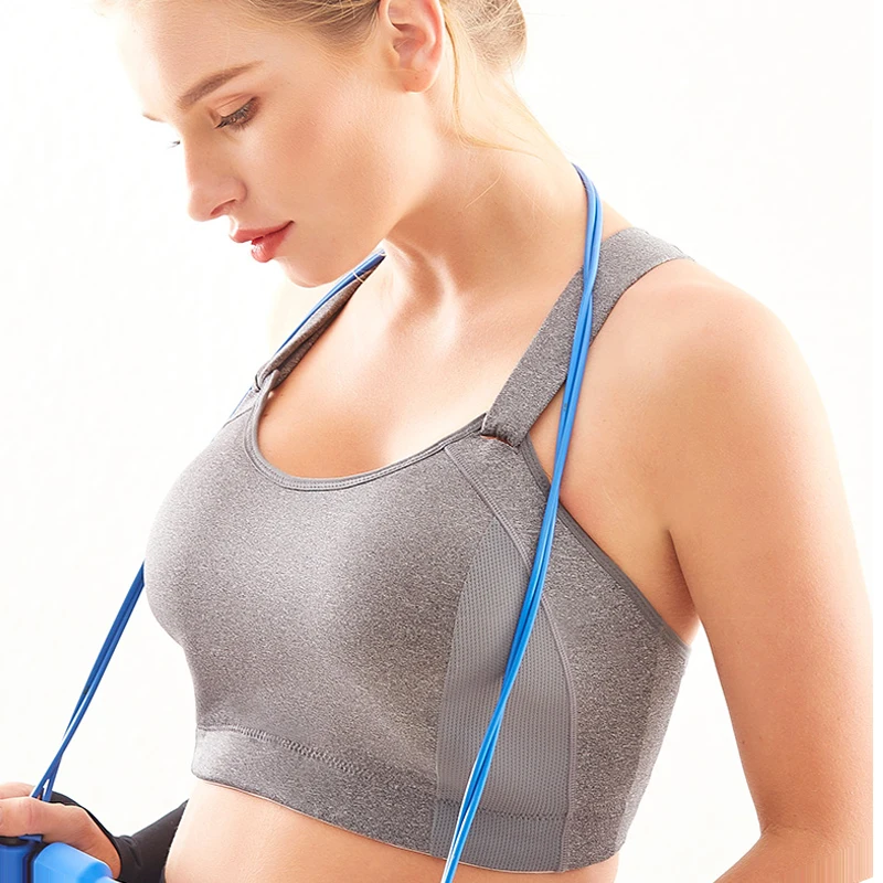 Женский ударопрочный спортивный бюстгальтер без косточек размеры 34 36 38 40 42 44 B C D E