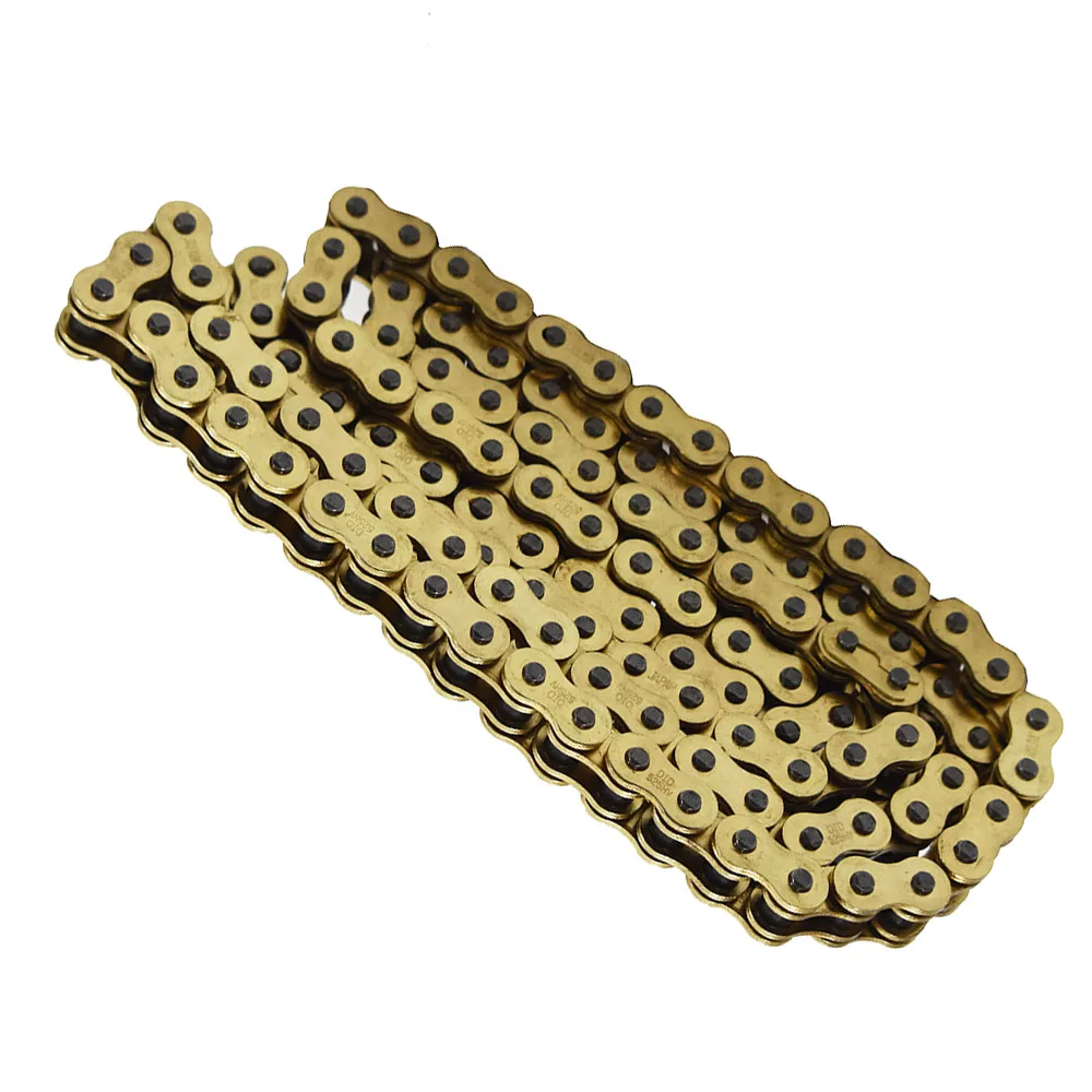 Цепь привода золотого цвета с уплотнительным кольцом 525 120 ATV мотоцикл шаг