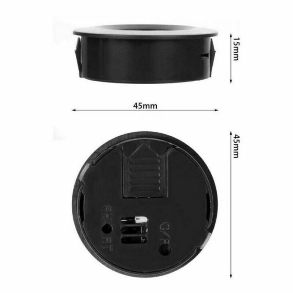 

Mini Thermometer Hygrometer Temperature Humidity Meter Gauge Black DC 1.5V