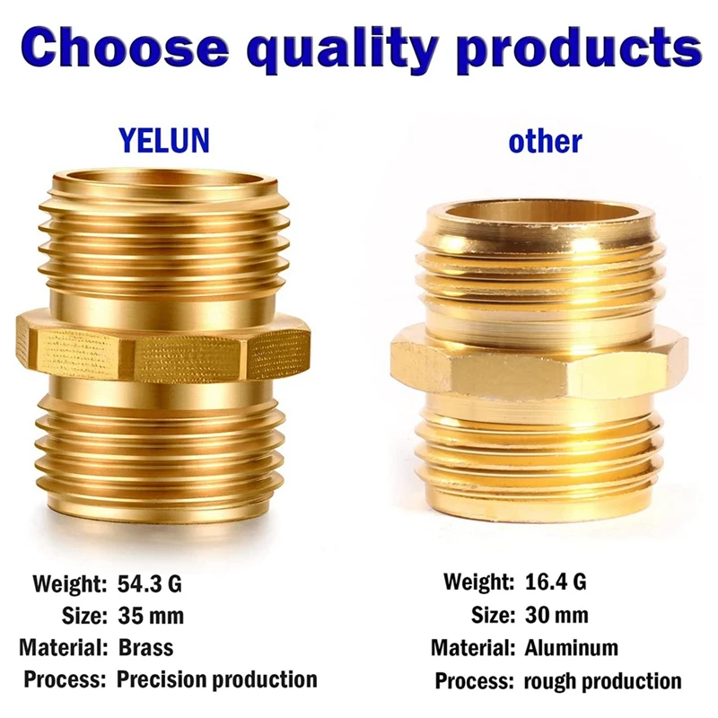 Фитинги для садового шланга из твердого алюминиевого сплава переходник