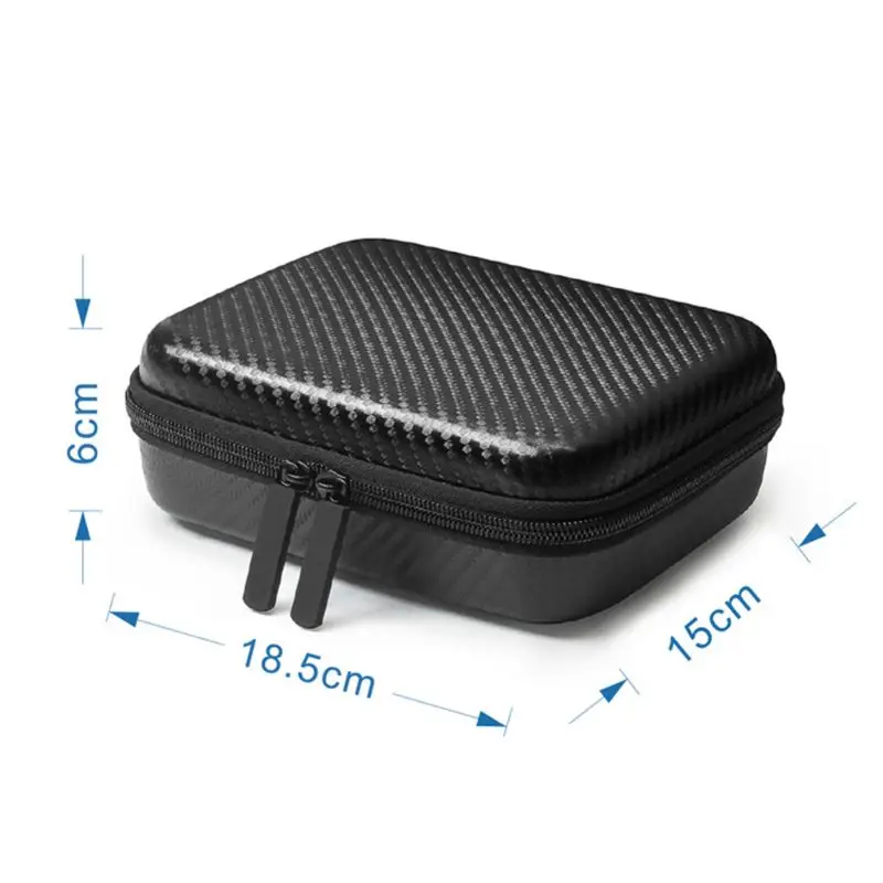 

Portable Storage Case PU Carbon Pattern Carrying Pouch Bag for D-JI MAVIC AIR 2 R91A