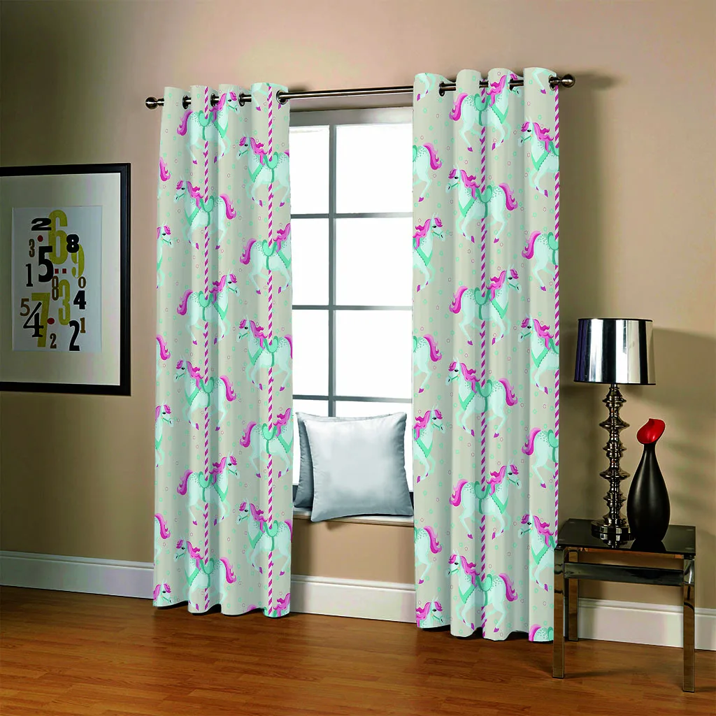 Светонепроницаемые занавески SOFTBATF с изображением единорога тканевые шторы для