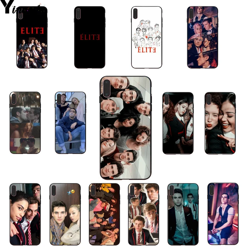 Yinuoda испанская ТВ серия Elite TPU черный чехол для телефона чехол для iPhone 8 7 6 6S Plus 5 5S SE XR X XS MAX 11 11pro
