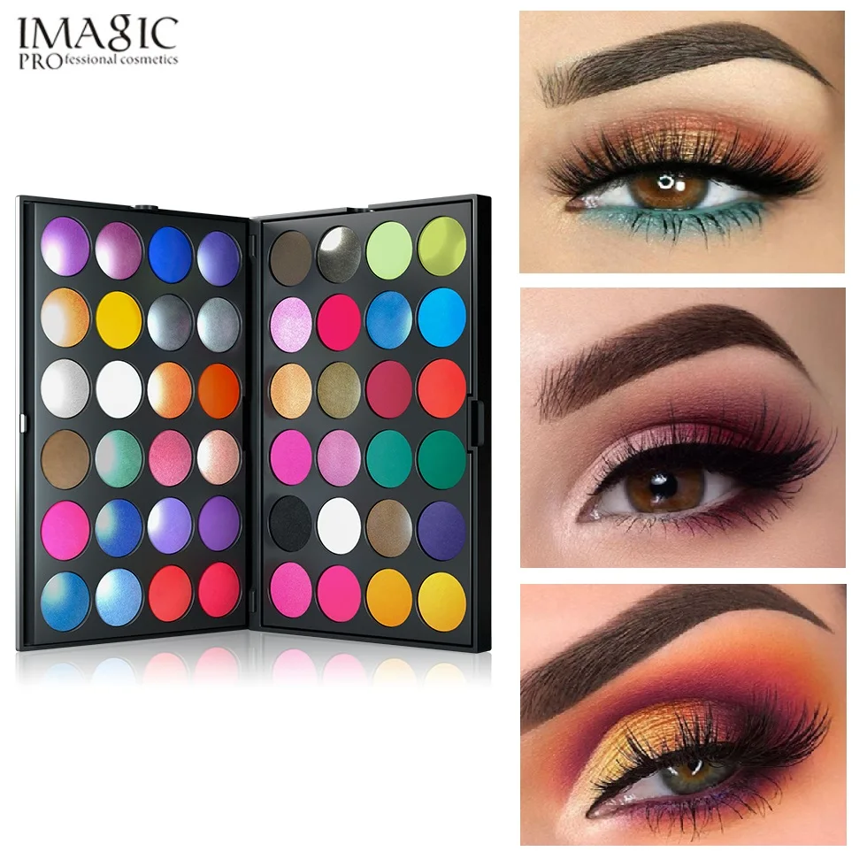 

IMAGIC New 48 Color Charming Eyeshadow Palette Make up Palette Matte Shimmer Glitter Pigmented Eye Shadow Powder Cosmetics