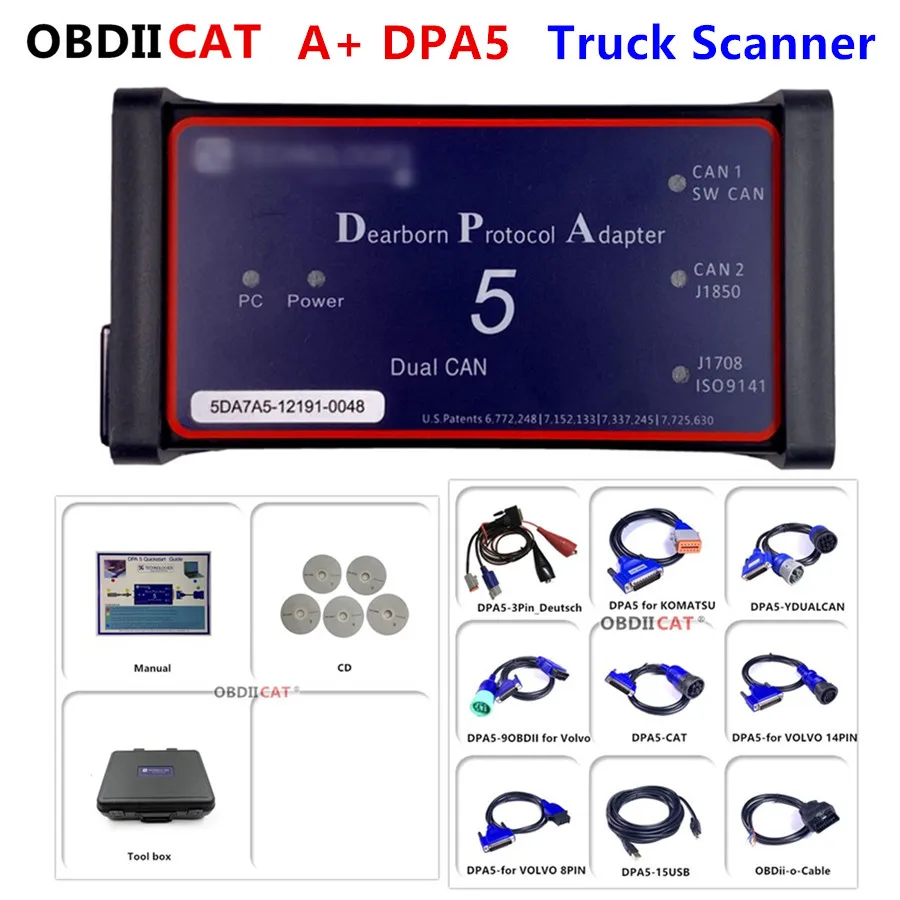 A + DPA5 дизельный тяжелый грузовик сканер DPA 5 Нет Bluetooth Dearborn протокол Adapter5
