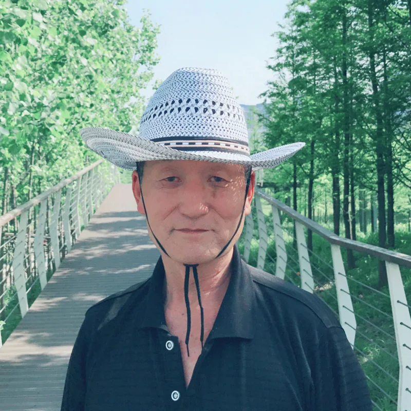 H7541 мужская летняя шляпа солнцезащитный козырек анти-УФ крутая дышащая