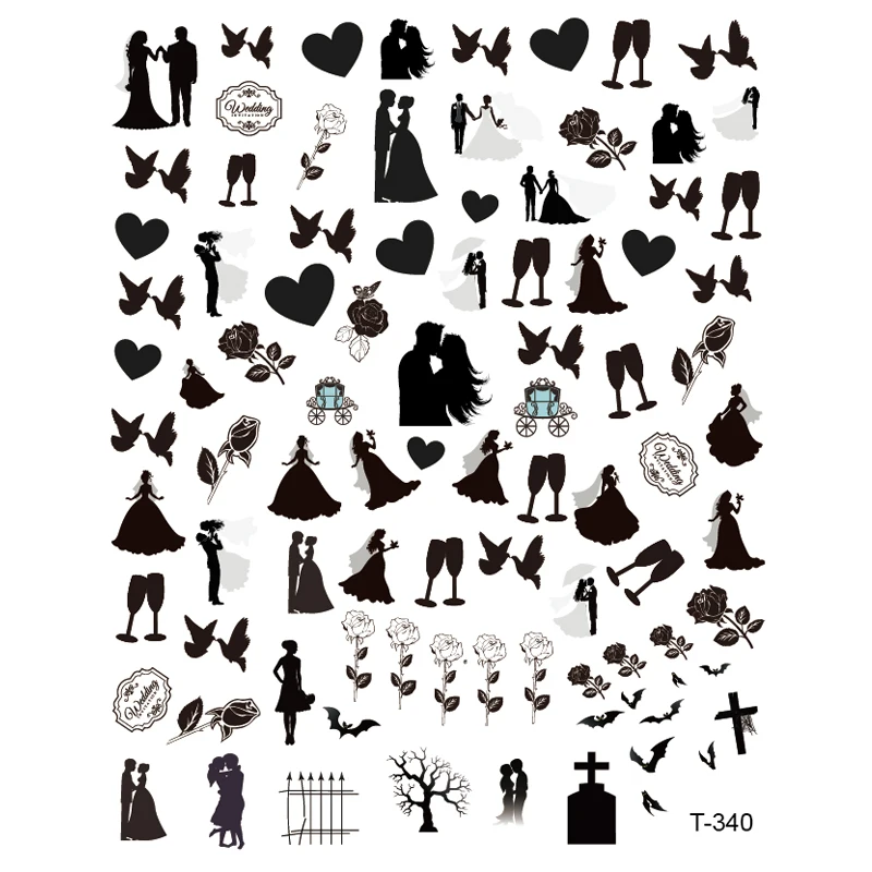 Наклейки для ногтей на День святого Валентина наклейки в виде розового Купидона