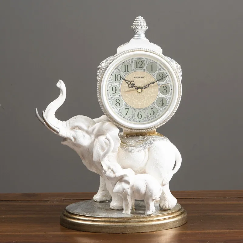 

Часы [VIP] Креативные, трехмерные, благоприятные часы со слоном, часы для гостиной, спальни, аксессуары для украшения дома
