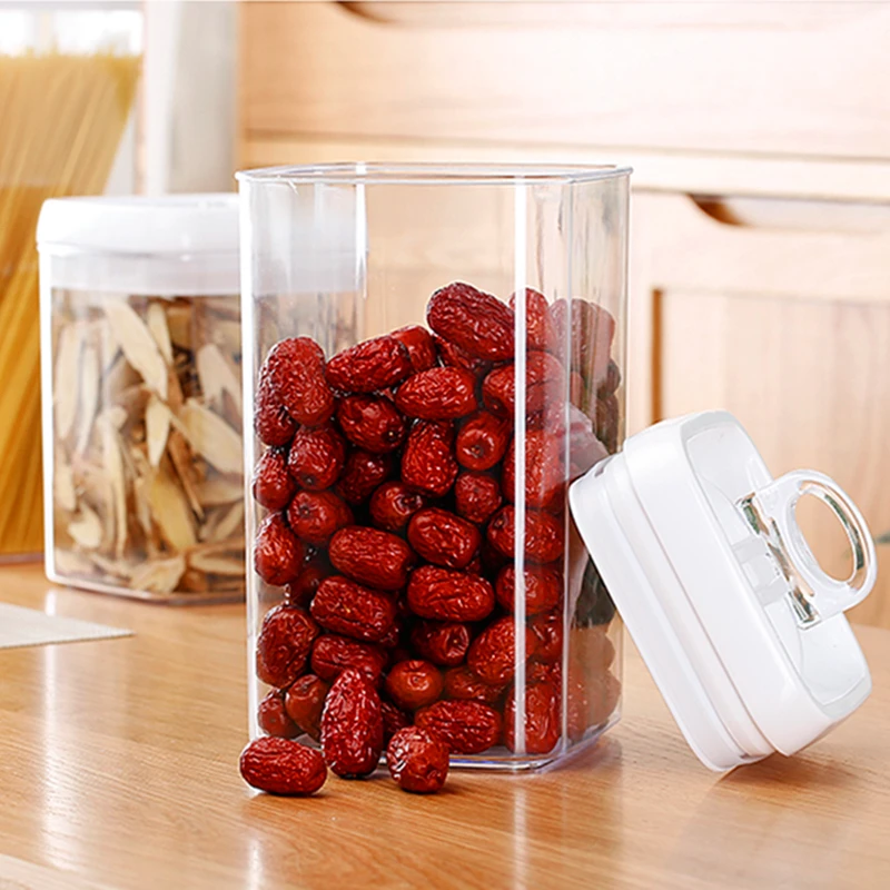 Sealed Food Storage Jar Large Capacity Plastic Tank Transparent Household Kitchen Grade Refrigerator Preservation Container | Дом и сад
