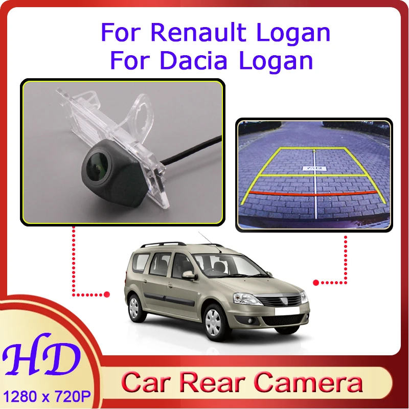 

Автомобильная камера заднего вида «рыбий глаз» для Renault, Dacia Logan 2, MCV II 2013 ~ 2017, ночное видение, HD выделенная камера заднего вида