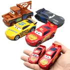 Модель автомобиля литая из сплава Pixar Тачки 3 Disney, инерционная игрушка с молнией Маккуин Джексон, подарок на день рождения для мальчика, 1:55