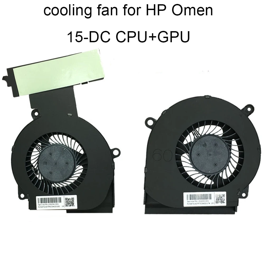 Computer Fans for HP Omen 4 Pro 15-DC 15-DC0011NR 15-DC0025CA GPU Graphics Card CPU Cooling fan Cooler New L29354 L30204-001