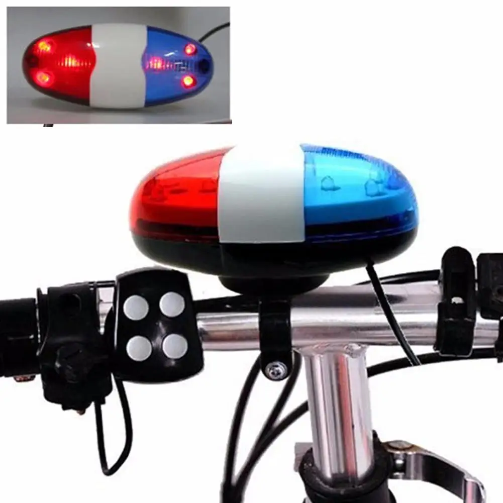 6 LED Bicycle Electronic Loudspeaker Portable Bike Police Front Light Warning Siren Cycling Electric Horn Bell Turn Signal | Спорт и
