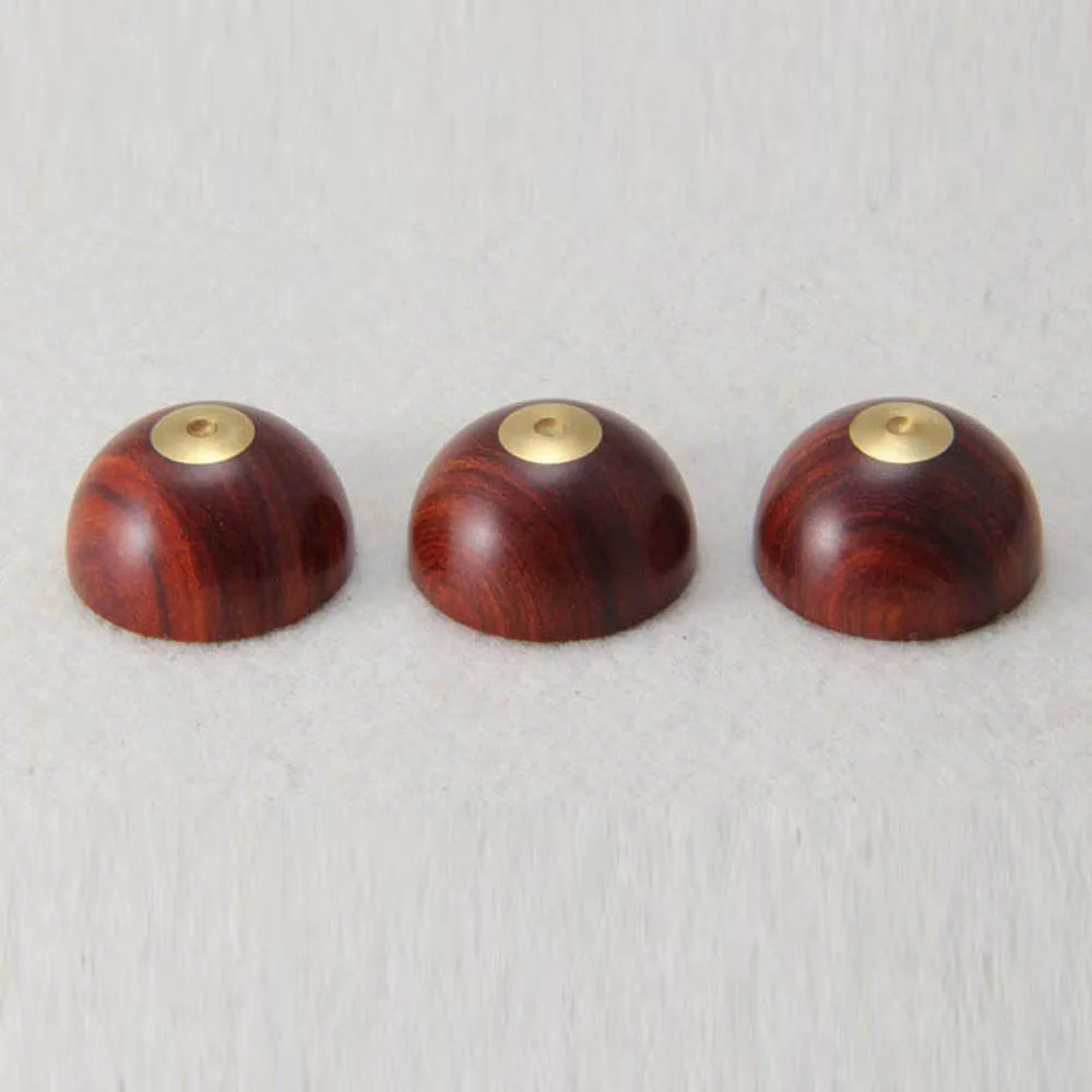 4PCS Rosewood speaker sound shock spikes nailed landline foot pads 23mm round self-adhesive | Электроника
