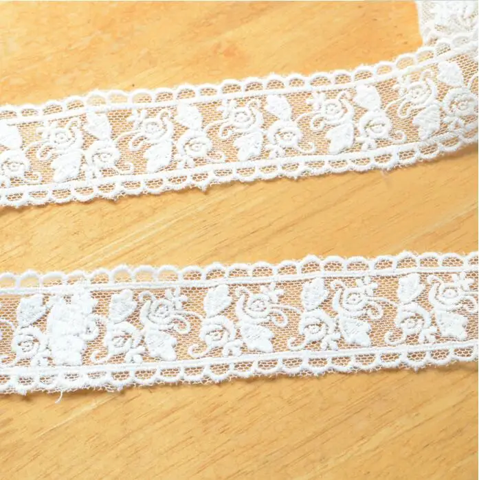 Белая кружевная лента 3 метра 35 мм сделай сам хлопковая вышитая отделка ткань для