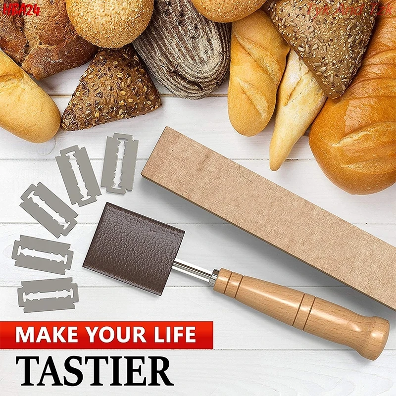 

WALFOS Bread Lame New European Bread Arc Curved Bread Knife Western-Style Baguette Cutting French Toas Cutter Tools Baking Tools