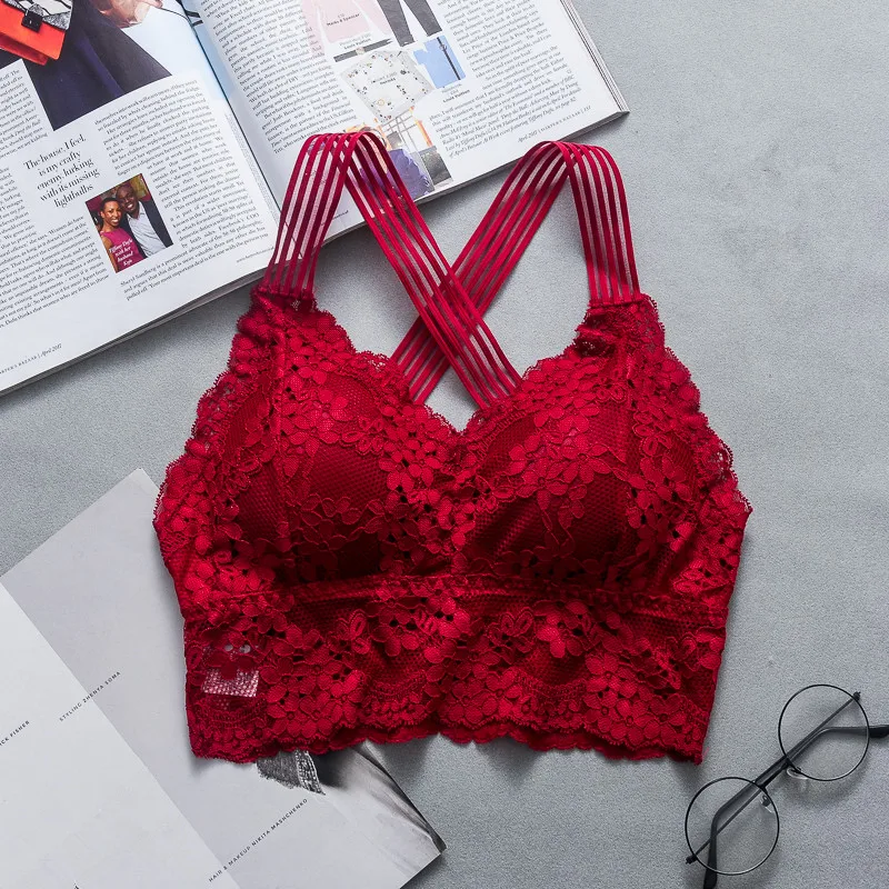Кружевной бюстгальтер 1 шт. модный Повседневный женский с кружевными бретельками