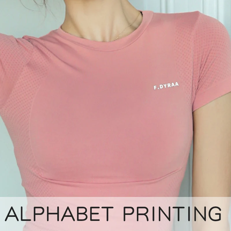 F.DYRAA Топ для йоги Спортивная рубашка спортзала женский спортивный топ женская