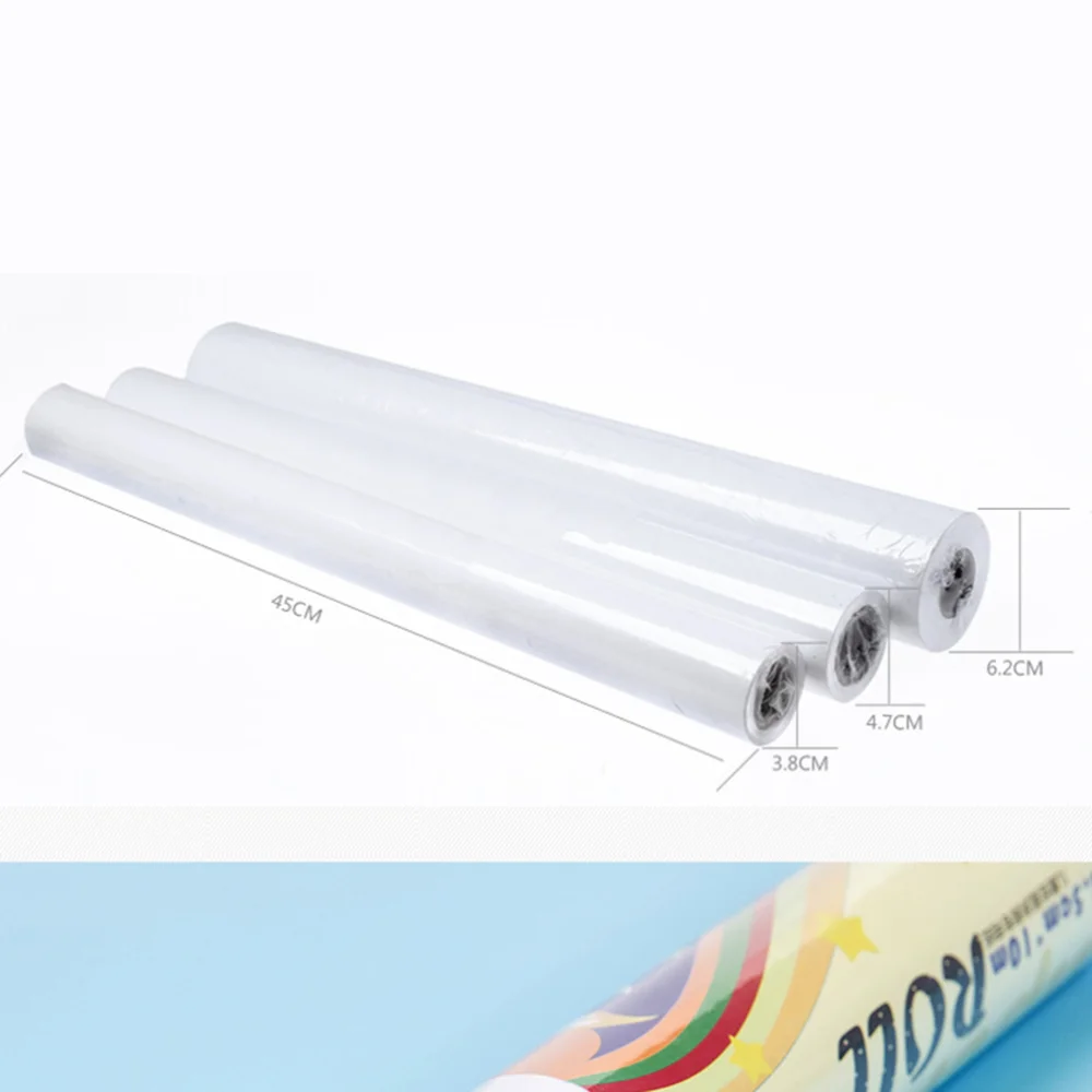 

1Pcs Drawing Paper Roll Poster Paper Craft Paper Roll White Wrapping Paper(White)