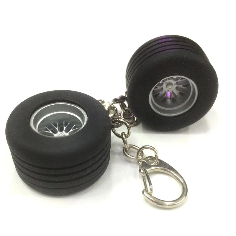 Автомобильный 2 см толстый резиновый брелок для ключей колес турбо автомобильный