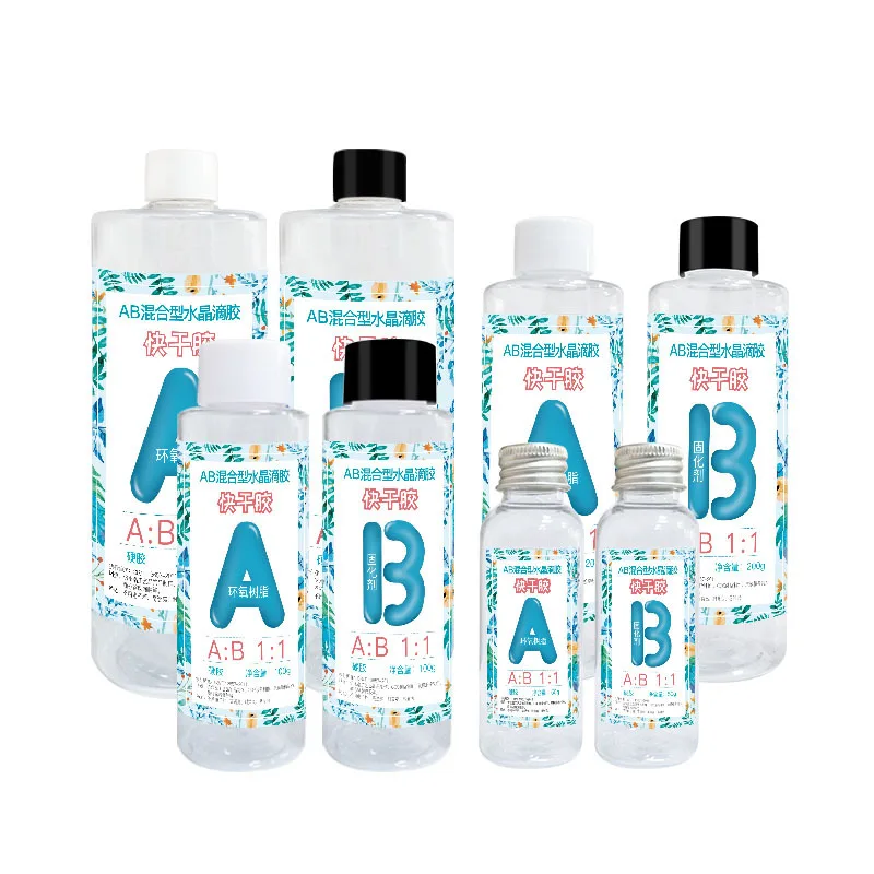 

Resin Epoxy High Adhesive 1:1 AB Epoxy Hardener Crystal Glue For DIY Resin Jewelry Making Accessories