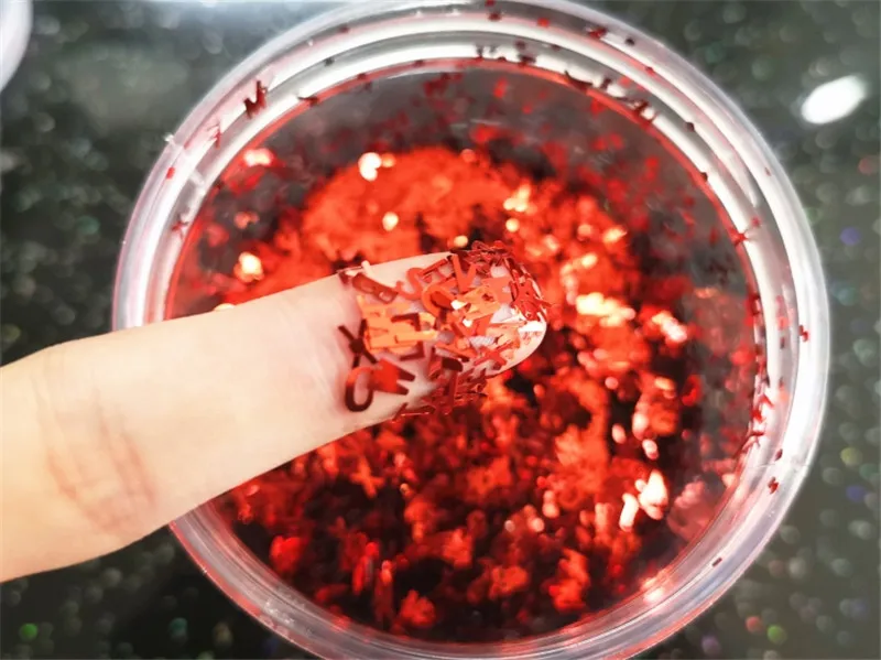 Ультратонкие Блестки для ногтей в форме букв 4 мм блестки лазерные экологически