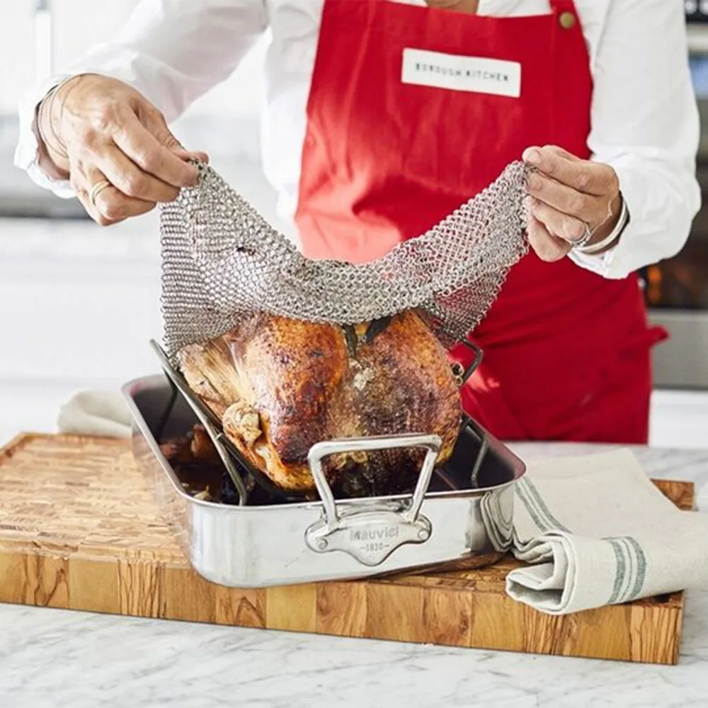 Высококачественная домашняя посуда из нержавеющей стали Chainmail Bake для сковородок