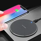 Qi Беспроводное зарядное устройство для iphone 11 Pro X Xs Max XR для Samsung S8 S9 S10 Plus Note 10 9 10 Вт Быстрое беспроводное зарядное устройство