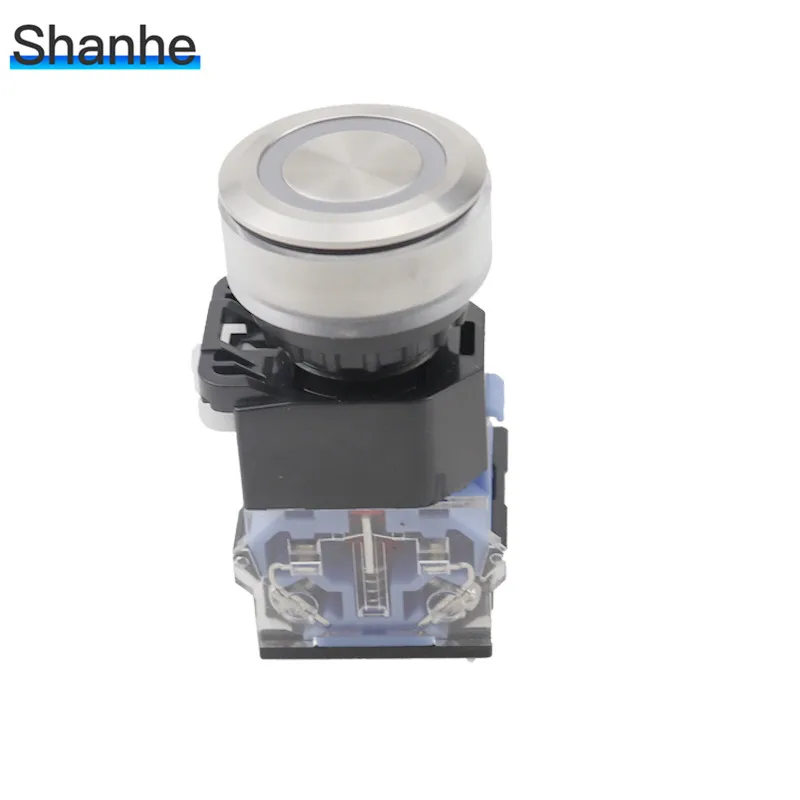LA38 22mm 30mm Push Button switch 1NO 1NC Momentary Latching Stainless Steel Front | Обустройство дома