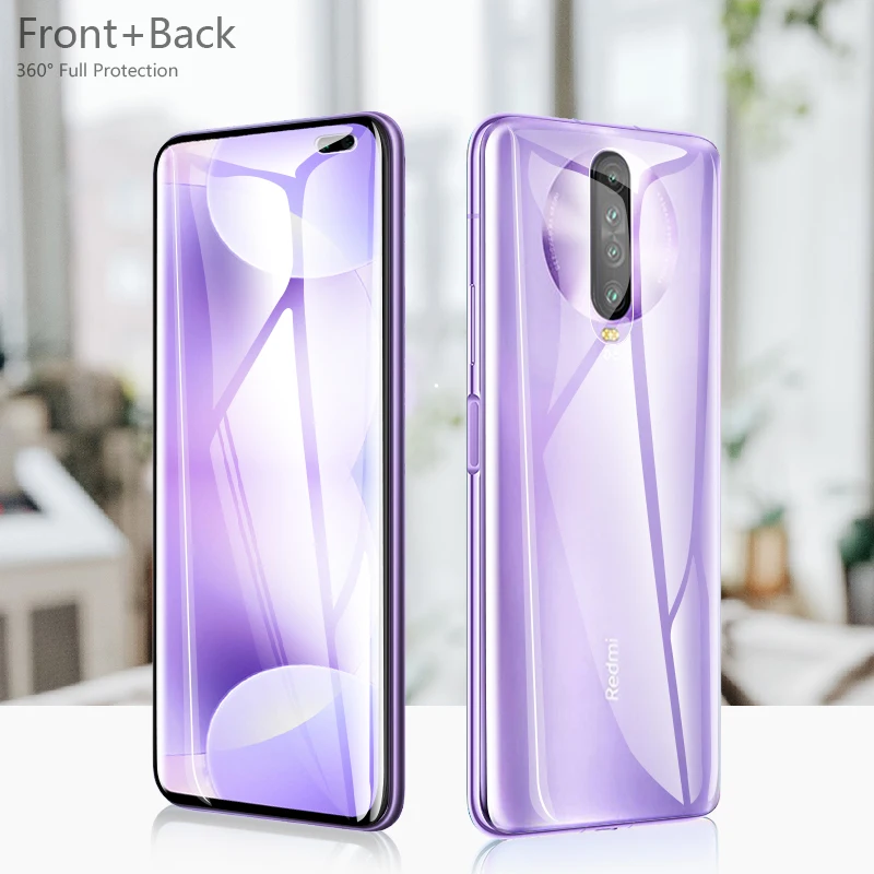 CHYI 3D изогнутая пленка для Xiaomi Redmi K30 5G, защита экрана, отпечаток пальца, отлично работает, 6,67 дюймов, полное покрытие с инструментами, не стекло