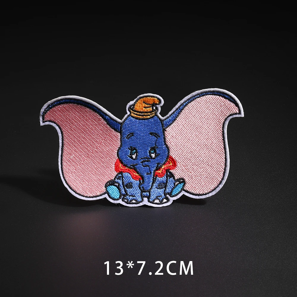 N3-BT5425 Мультфильм Dumbo нашивки со слонами клеящиеся утюгом украшения Мой сосед Тоторо ткань аппликации 3D Diy милое крыло свободы не лицо значки - Цвет: N3-BT5425